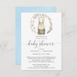 Garoto de Convite Virtual para Chás de fraldas do 