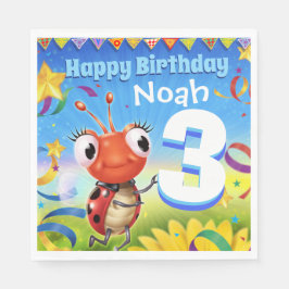 Garoto de guardanapo de papel de Festa de aniversá