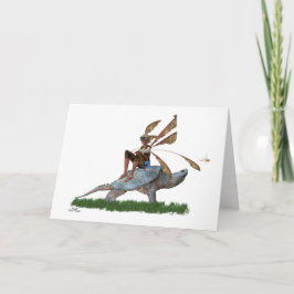 Garoto Fada Andando No Cartão De Aniversário De Ta