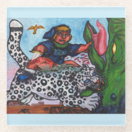 garoto fantasia andando de gato brigando dragão e 