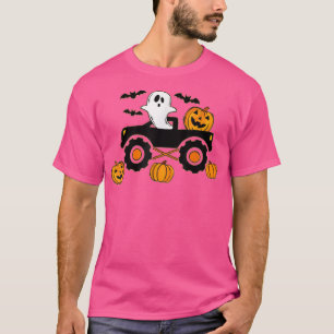 Garoto monstro do camisa de abóbora de abóbora