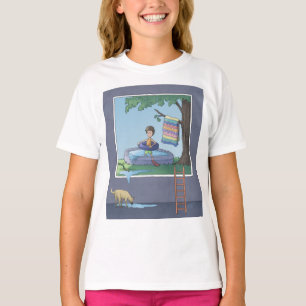Garoto na piscina de criança T-Shirt