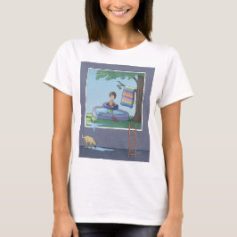 Garoto na piscina de criança T-Shirt