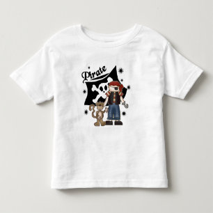 Garoto Pirata com Camisetas e presentes de macaco
