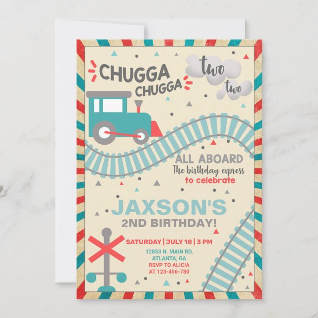 Garoto treina segundo segundo convite de aniversár (Frente)