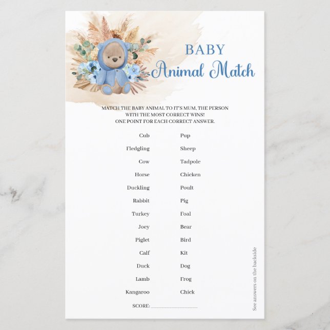 Garoto Ursinho das flores tropicais Bebê Matança A (Frente)