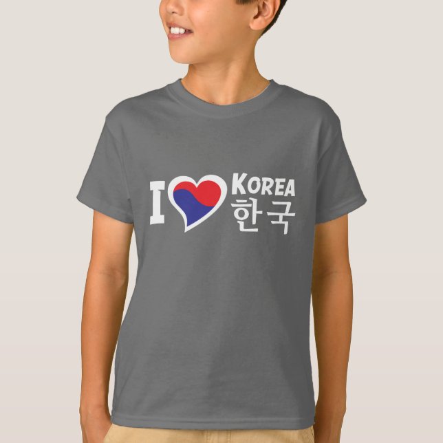 Garotos, camiseta do Coração da Coreia (Frente)