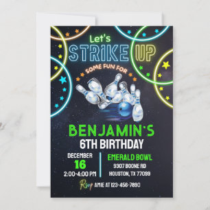 Garotos Convites de festas boliches Se Divertem