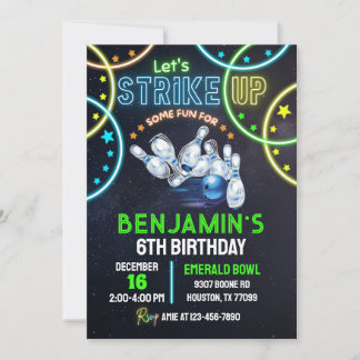 Garotos Convites de festas boliches Se Divertem