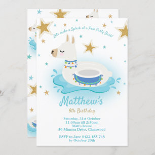 Garotos do Convite de Aniversário do Partido da Pi