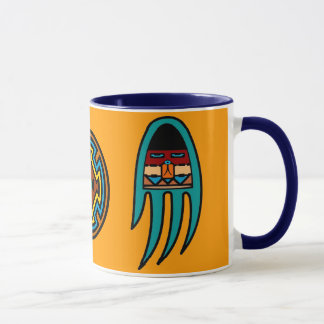 Garra do texugo & caneca do motivo