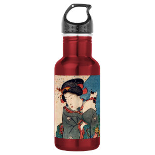Garrafa 少 女 猫, 国 芳 Rapariga com Cat, Kuniyoshi, Ukiyo-e