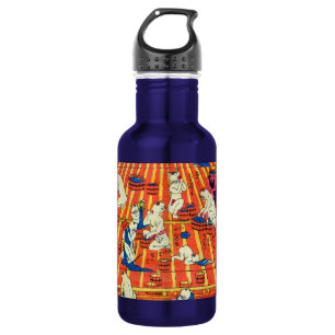 Garrafa 猫 の お う や, 作 ぶ 者 不 詳, Hot primavera do Cat, Autor 