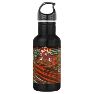 Garrafa 鬼 若 の 鯉 退 治,丸 Monster Carp, Kuniyoshi, Ukiyo-e