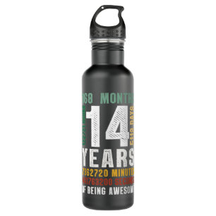 Garrafa 14 Anos De Estar Incrível 14 Birthday Gift Boys G