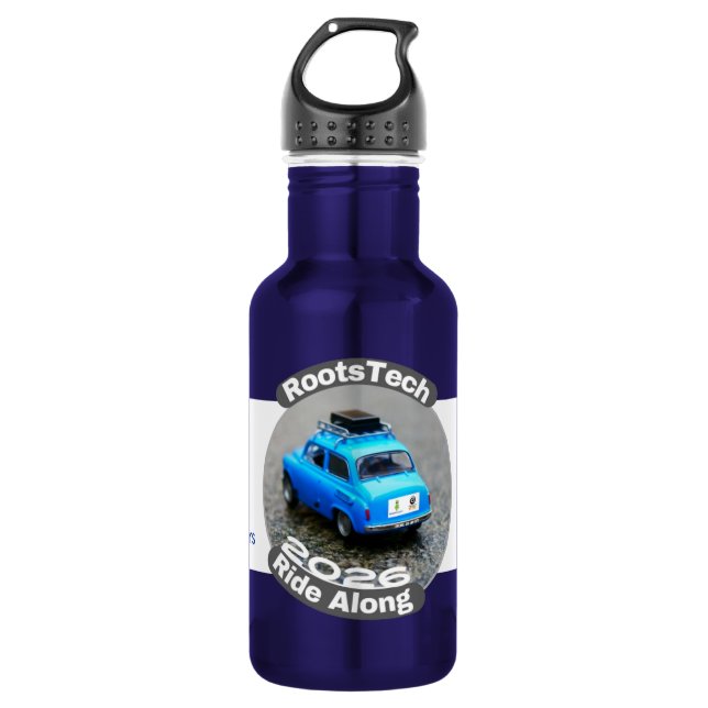 Garrafa 18 oz Water Bottle RootsTech Ride Along 2026 (Frente)