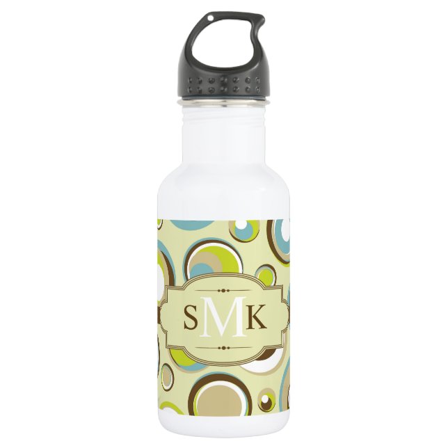 Garrafa 1970 Padrão do Círculo Retroativo 32. oz. (Frente)