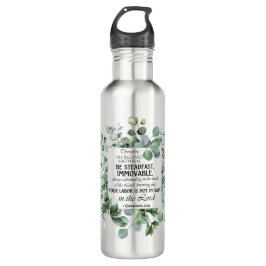 Garrafa 1 Corinthians 15:58 Inspirational Verse Eucalyptus