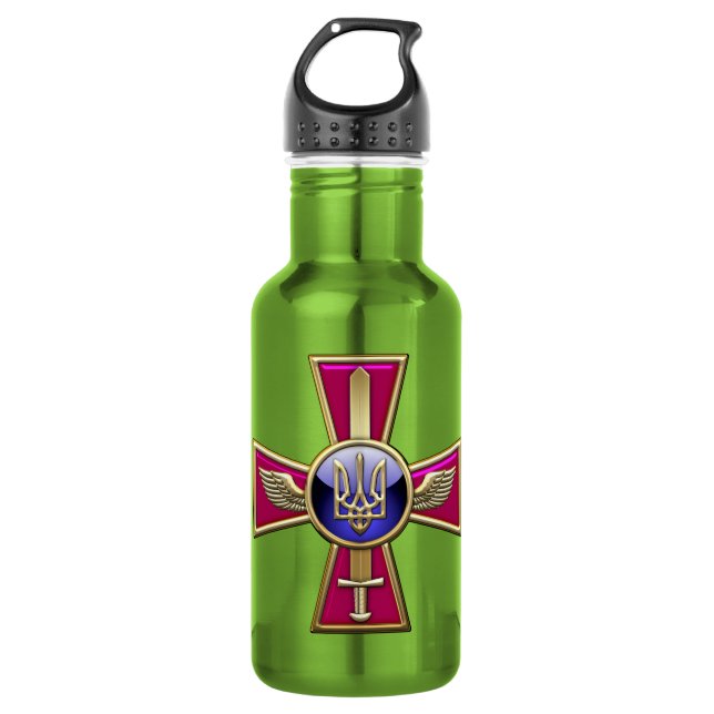 Garrafa [200] Emblem da Força Aérea Ucraniana (Frente)