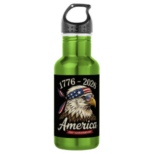 Garrafa 250 Anos América 1776 2026 Águia Vintage