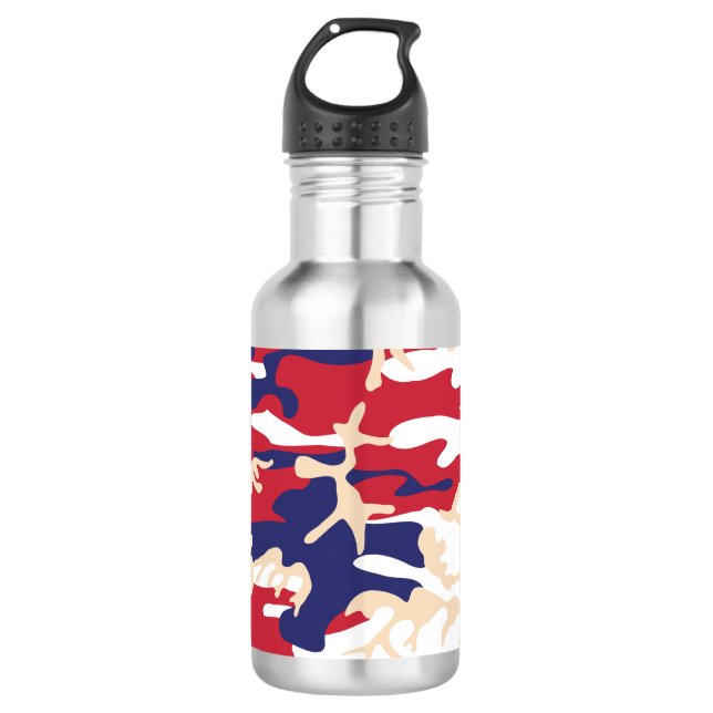Garrafa 4 de Julho, Dia da Independência, Bege Camuflado (Frente)