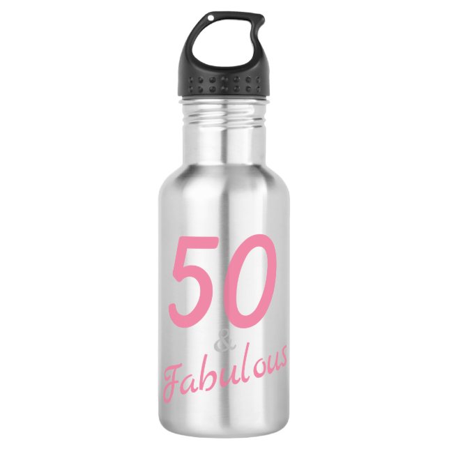 Garrafa 50 e aniversário fabuloso (Frente)