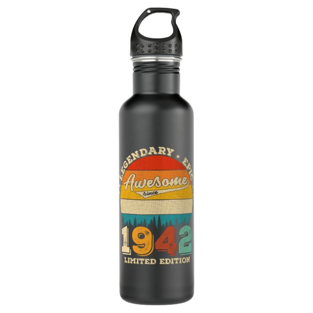 Garrafa 83 anos 1942 Retro Incrível 83º presente de aniver (Frente)