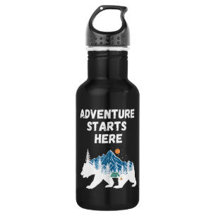 Garrafa A Aventura Começa Aqui A Carregar Silhouette Campi