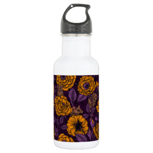 Garrafa A festa dos ratos em laranja e violeta