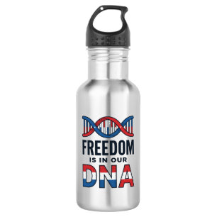 Garrafa A Liberdade Está No Nosso DNA Camisa Patriótica Ve