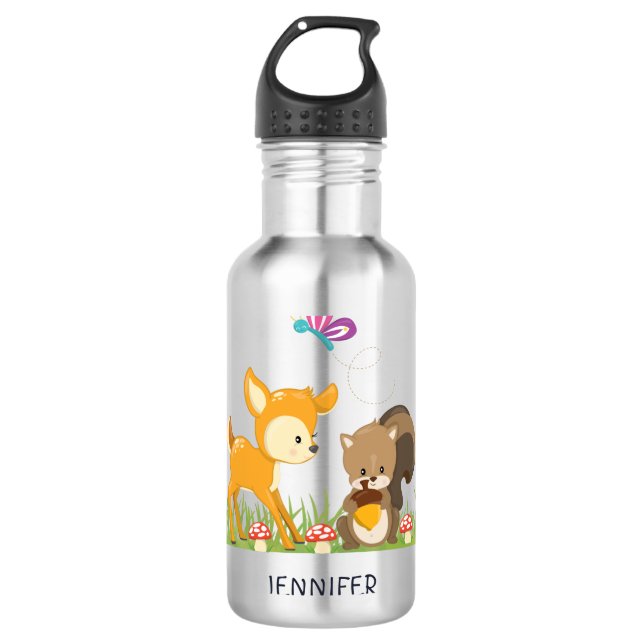 Garrafa A Linguagem de Cartoons Cria-Floresta (Frente)