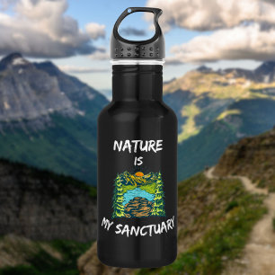 Garrafa A Natureza É O Meu Hikers Santuário E Hino