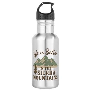 Garrafa A vida é melhor nas montanhas da Sierra