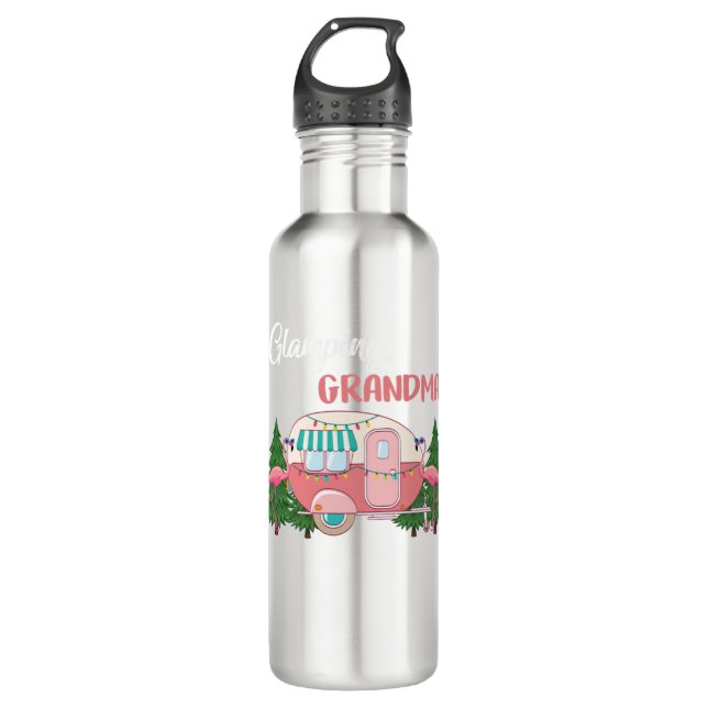 Garrafa Acampamento RV Flamingos de Vovó (Frente)