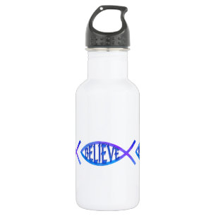 Garrafa Acredite em Peixe - Azul