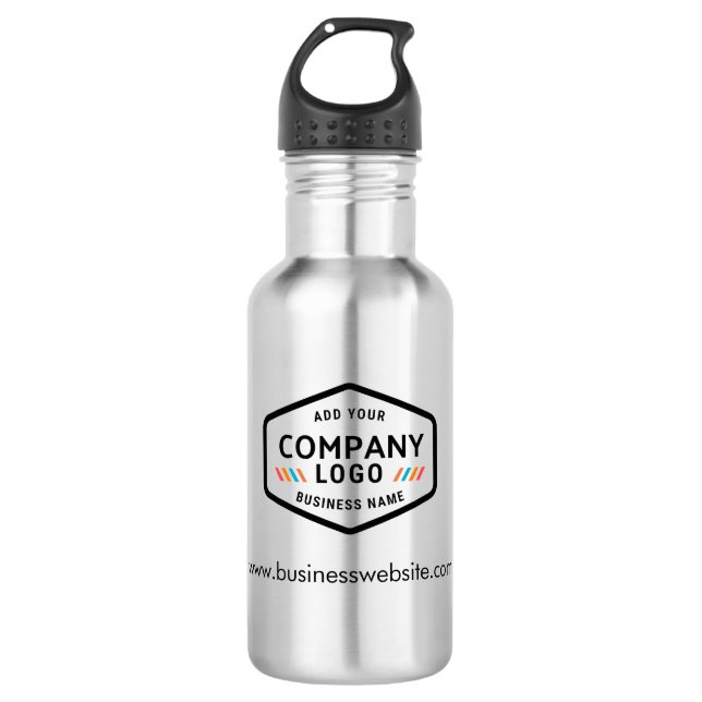 Garrafa Adicionar logotipo de empresa e funcionários perso (Frente)
