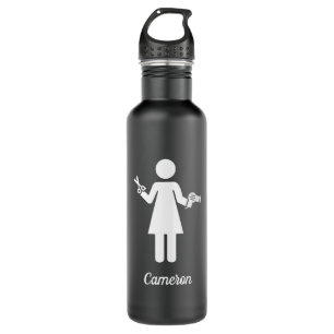 Garrafa Adicionar Seu Nome Símbolo de cabeleireiro