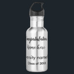 Garrafa adicionar texto simples formando adicionar nome da<br><div class="desc">Design</div>