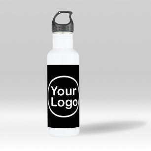 Garrafa Adicione seu próprio logotipo Fundo Negro