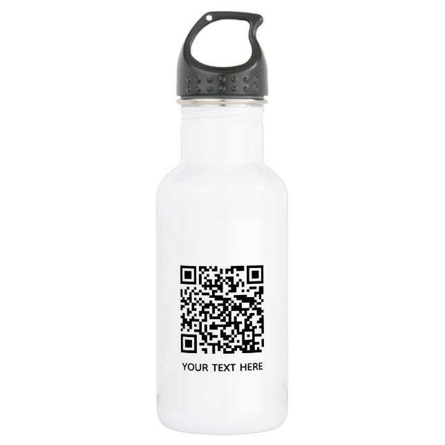 Garrafa Adicione seu próprio texto de código QR Scan Minim (Frente)