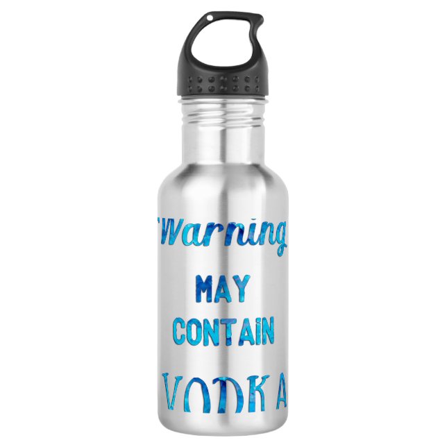 Garrafa Advertir pode conter a aguarela da vodca (Frente)