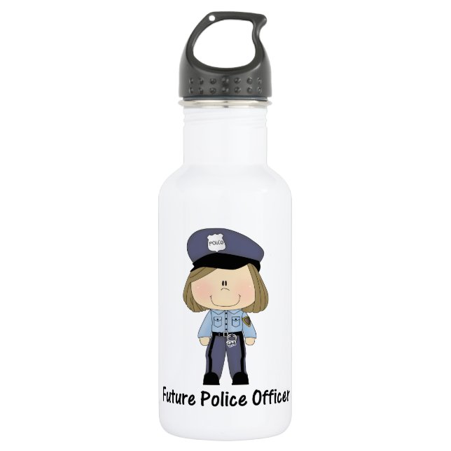 Garrafa agente da polícia futuro (menina) (Frente)