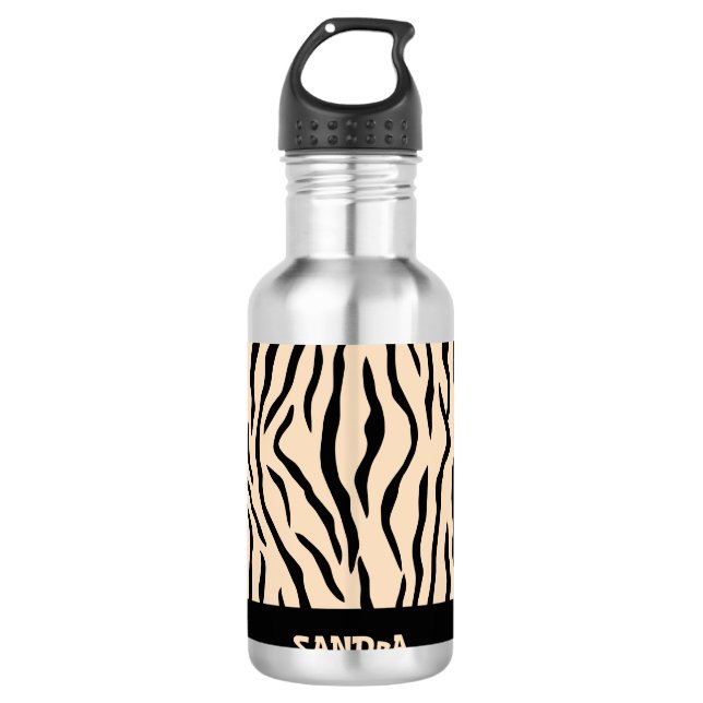 Garrafa Água de impressão animal personalizada (Frente)