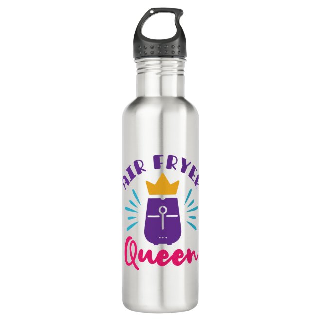 Garrafa Air Fryer Queen Cook Cozinhar Chef Mulheres Menina (Frente)