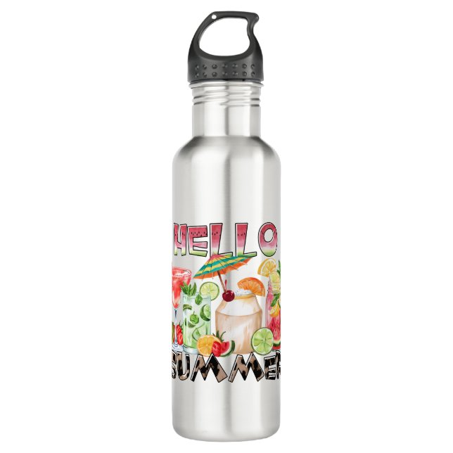 Garrafa Alô Summer Tropical Drinks Mug - Refreshing Vibe (Frente)