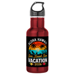 Garrafa Aloha Havaí Mar Areia Sol 2026