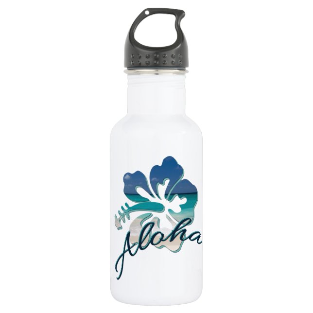 Garrafa Aloha Hawaii Hibiscus Flower (Frente)