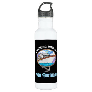 Garrafa Amante de Cruzeiros Navegando para o Meu 70º Anive