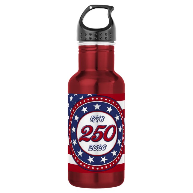Garrafa America’s 250th Birthday With USA Flag (Frente)