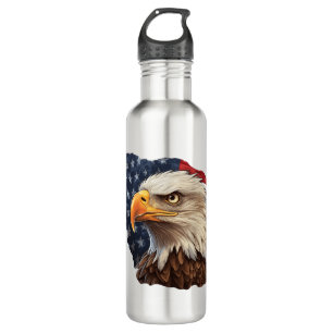 Garrafa American Flag Bald Eagle
